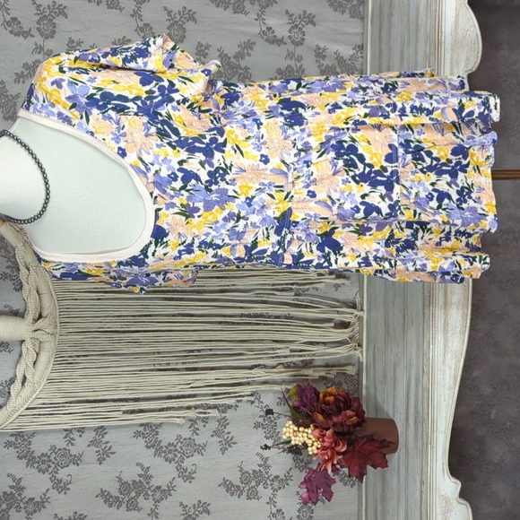 Torrid Floral Babydoll Tiered Top - Picture 2 of 13